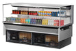 Turbo Air TOM-72L-UF-S-2SI-N 72" Stainless Steel Drop-In Refrigerated Open Display Case Merchandiser w/ (2) Levels, 220v/1ph - Donut-Equipment.com