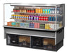 Turbo Air TOM-72L-UF-S-3S-N 71" Stainless Steel Horizontal Refrigerated Open Curtain Merchandiser w/ (4) Levels, 220v/1ph - Donut-Equipment.com