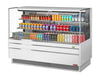 Turbo Air TOM-72L-UF-W-3S-N 70 3/4" White Low Profile Horizontal Open Air Cooler w/ (3) Levels – Ultra Front Merchandiser, 220v/1ph - Donut-Equipment.com