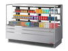 Turbo Air TOM-72L-UFD-S-3S-N 70 3/4" Stainless Steel Low Profile Horizontal Open Air Cooler w/ (3) Levels – Ultra Front Deluxe Merchandiser, 220v/1ph - Donut-Equipment.com