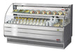 Turbo Air TOM-75LS-N 75" Low Profile Horizontal Open Air Cooler – Stainless Steel Refrigerated Curtain Merchandiser w/ (2) Levels, 115v - Donut-Equipment.com