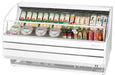 Turbo Air TOM-75SW-N 75 5/8" Slim Line Horizontal Open Air Cooler w/ (3) Levels – White Exterior, 115v - Donut-Equipment.com