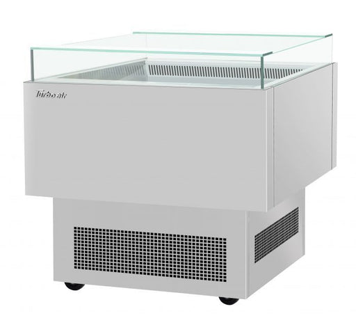 Turbo Air TOS-30PN-S 30" Stainless Steel Horizontal Open Display Merchandiser / Air Curtain Sandwich and Cheese Display Case – 1 Level, 115v - Donut-Equipment.com