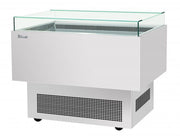 Turbo Air TOS-40PN-S 40" Stainless Steel Horizontal Open Display Merchandiser / Air Curtain Sandwich and Cheese Display Case – 1 Level, 115v - Donut-Equipment.com