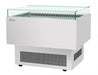 Turbo Air TOS-40PN-S 40" Stainless Steel Horizontal Open Display Merchandiser / Air Curtain Sandwich and Cheese Display Case – 1 Level, 115v - Donut-Equipment.com
