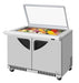 Turbo Air TST-48SD-18-FB-N-GL Super Deluxe 48" Mega Top Sandwich/Salad Prep Table with Glass Lid - Donut-Equipment.com