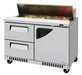 Turbo Air TST-48SD-D2R(L)-FB-N 48 1/4" Super Deluxe Mega Top Sandwich/Salad Prep Table - Donut-Equipment.com