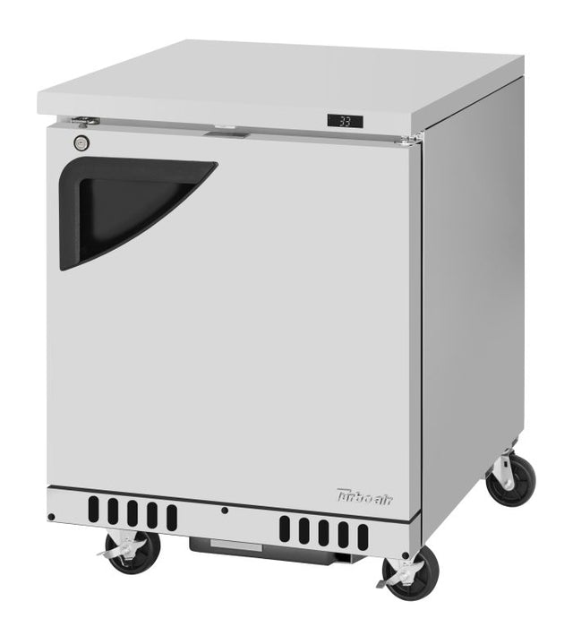 Turbo Air TUR-28SD-FB-N 27" 1-Section Undercounter Refrigerator w/ 1 Door - Donut-Equipment.com
