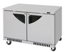 Turbo Air TUR-48SD-FB-N 48 1/4" W Undercounter Refrigerator w/ 2 Sections, Solid Doors, Front Breathing - Donut-Equipment.com