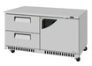 Turbo Air TUR-60SD-D2R(L)-FB-N 60 1/4" W Undercounter Refrigerator w/ 2 Drawers, 1 Door & Front Breathing - Donut-Equipment.com