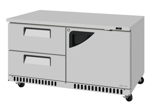 Turbo Air TUR-60SD-D2R(L)-FB-N 60 1/4" W Undercounter Refrigerator w/ 2 Drawers, 1 Door & Front Breathing - Donut-Equipment.com