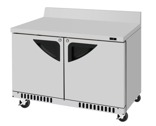 Turbo Air TWF-48SD-FB-N 48 1/4" Super Deluxe Worktop Freezer w/ (2) Sections, 2 Solid Doors, Front Breathing - Donut-Equipment.com