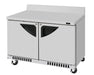Turbo Air TWF-48SD-FB-N 48 1/4" Super Deluxe Worktop Freezer w/ (2) Sections, 2 Solid Doors, Front Breathing - Donut-Equipment.com
