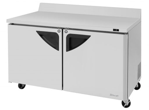 Turbo Air TWF-60SD-N 60 1/4" Super Deluxe Worktop Freezer w/ (2) Sections, 2 Solid Doors - Donut-Equipment.com