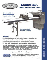 ACME 330DD Donut Production Sheeter (200-240V) Left To Right Production - Donut-Equipment.com