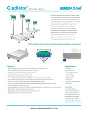 Gladiator Washdown Scales GGF 165A - Donut-Equipment.com