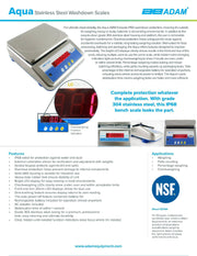 Aqua Washdown Scales ABW-4S - Donut-Equipment.com