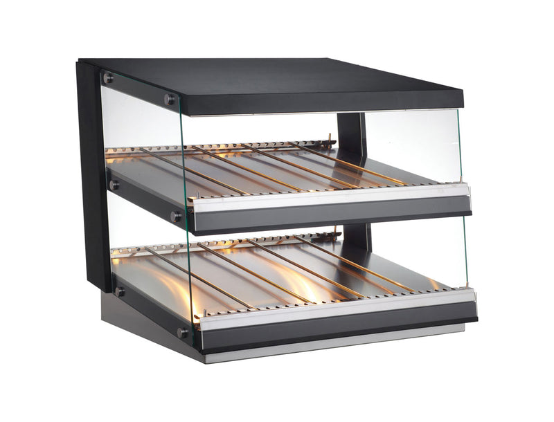 Omcan 32″ Heated Pass-Through Display Warmer Station – 3 Cu. Ft. (85L), 1800W, 110V Commercial Food Warmer Holding Cabinet