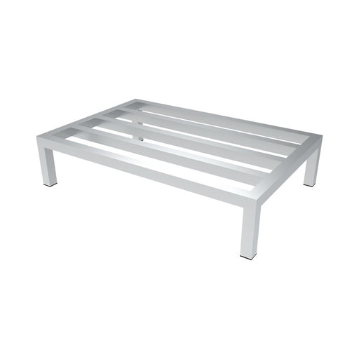 GSW USA RA-4824 Vented Dunnage Rack 48"W x 24"L x 8"H Aluminum Construction 1000 lb Capacity ETL Certified - Donut-Equipment.com