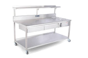 Avalon Donut Finishing / Sugaring Table AFT-96-4-2 - Donut-Equipment.com