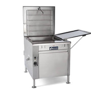 Avalon (ADF24G-BA) 24" x 24" Natural Gas Fryer, Electronic Ignition Right Side Drain Board With Submerger Screen - Donut-Equipment.com