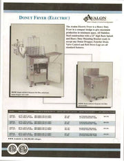 Avalon (ADF26-E-3) 18" X 26" Donut Fryer, Electric (3 phase) Right Side Drain Board with Submerger Screen - Donut-Equipment.com