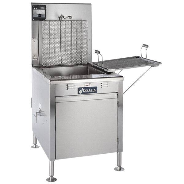 Avalon (ADF26-G) 18" x 26" Natural Gas Fryer, Standing Pilot,  Left Side Drain Board With Submerge Screen - Donut-Equipment.com