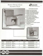 Avalon (ADF34-G-BA) 34" X 24" Natural GAS FRYER, ELECTRONIC IGNITION, Left Side Drain Board - Donut-Equipment.com