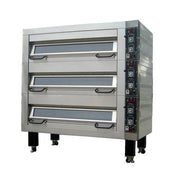BakeMax Electric Artisan Stone Deck Ovens 3 Pan Wide, 1 to 4 decks - Donut-Equipment.com