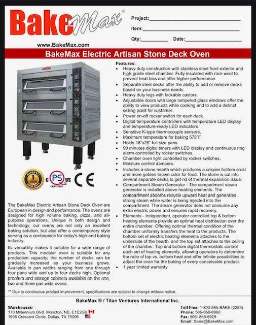 Bakemax (BMDDDP1) Proofing Cabinet for BMSD Series Deck Ovens - Donut-Equipment.com