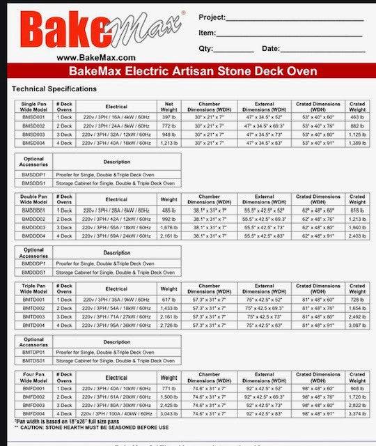 Bakemax (BMSDDP1) Proofing Cabinet for BMS Series Deck Ovens - Donut-Equipment.com
