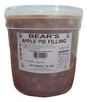 Bear Stewart Sliced Apple Pie Filling- 18 pound pail - Donut-Equipment.com