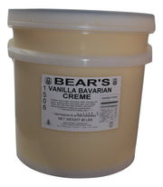 Bear Stewart Vanilla Bavarian Crème Pastry, Pie and Cake Filling- 40 Pound Pail - Donut-Equipment.com
