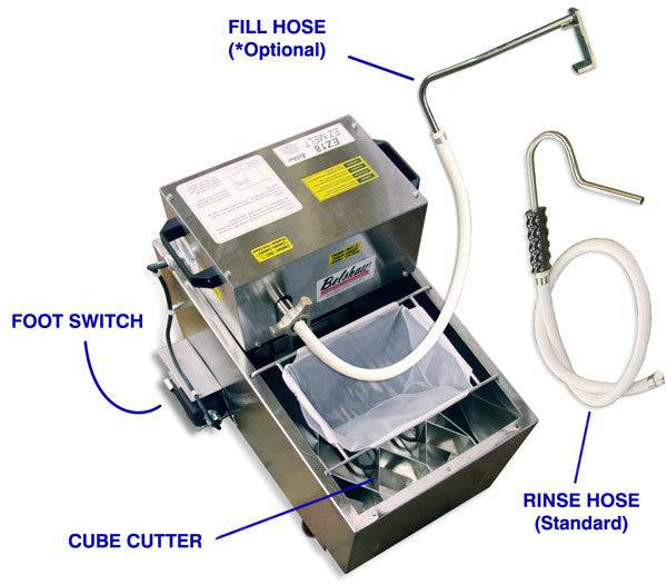 Belshaw EZMELT 18 Shortening Melter-Filter- comes standard with Fill and Rinse Hose - Donut-Equipment.com
