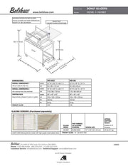 HG18EZ Glazer with Drain Tray and EZ Lift Applicator with one 17" x 25" Glazing Screen - Donut-Equipment.com