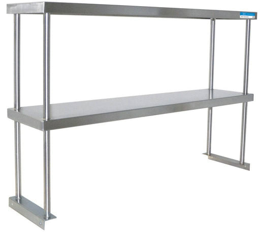 BK Double Overshelf Table Mount 12" X 48", 18 GA. SS - Donut-Equipment.com