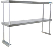 BK Double Overshelf Table Mount 12" X 72", 18 GA. SS - Donut-Equipment.com