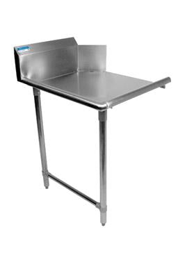 BK Resources 60" 16-Gauge Stainless Steel Clean Dish Table – Left Side - Donut-Equipment.com