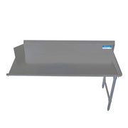 BK Resources 72" 16-Gauge Stainless Steel Clean Dish Table – Right Side - Donut-Equipment.com