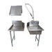 BK Resources 26" Right-Side Rinse Table Kit, 16-Gauge Stainless Steel - Donut-Equipment.com