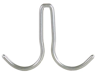 BK Resources Stainless Steel Double-Prong Pot Hook – Heavy-Duty Hanging Hook for Shelving & Pot Racks - Donut-Equipment.com