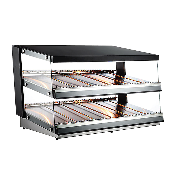 Omcan 44″ Heated Pass-Through Display Warmer Station – 4.27 Cu. Ft. (121L), 1800W, 110V Commercial Food Warmer Holding Cabinet