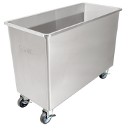 GSW USA DN-FB84 Flour Bin 84 Qt / 11 Gal 14"W x 29"L x 24"H Steel with Sliding Cover ETL Certified - Donut-Equipment.com