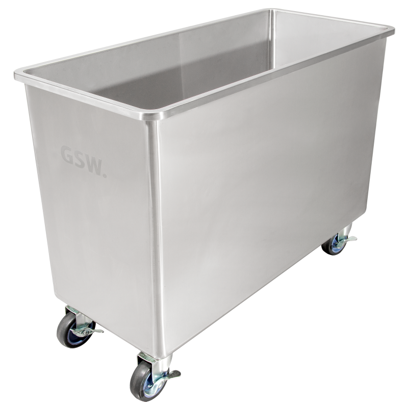 GSW USA DN-FB84 Flour Bin 84 Qt / 11 Gal 14"W x 29"L x 24"H Steel with Sliding Cover ETL Certified - Donut-Equipment.com