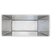GSW USA DN-FB100 Flour Bin 100 Qt / 25 Gal 13-1/4"W x 28-1/4"L x 23"H Steel with Sliding Cover ETL Certified - Donut-Equipment.com