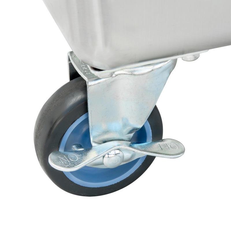 GSW USA DN-FB100 Flour Bin 100 Qt / 25 Gal 13-1/4"W x 28-1/4"L x 23"H Steel with Sliding Cover ETL Certified - Donut-Equipment.com