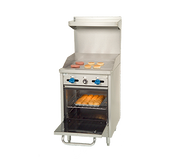 Comstock-Castle F318-24 24" Gas Restaurant Range, 24" Griddle, Single Standard Oven, Stainless Steel Front, 65,000 BTU - Donut-Equipment.com