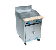 Comstock-Castle F32-24 24" Gas Restaurant Range, 24" Griddle, Cabinet Base, Stainless Steel Front, 40,000 BTU - Donut-Equipment.com