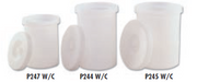 Faribo P253 W/C Crock with Cover, 16" Top Diameter x 15" Bottom Diameter x 20"H, 13 Gallon - Donut-Equipment.com