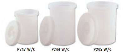 Faribo P253 W/C Crock with Cover, 16" Top Diameter x 15" Bottom Diameter x 20"H, 13 Gallon - Donut-Equipment.com